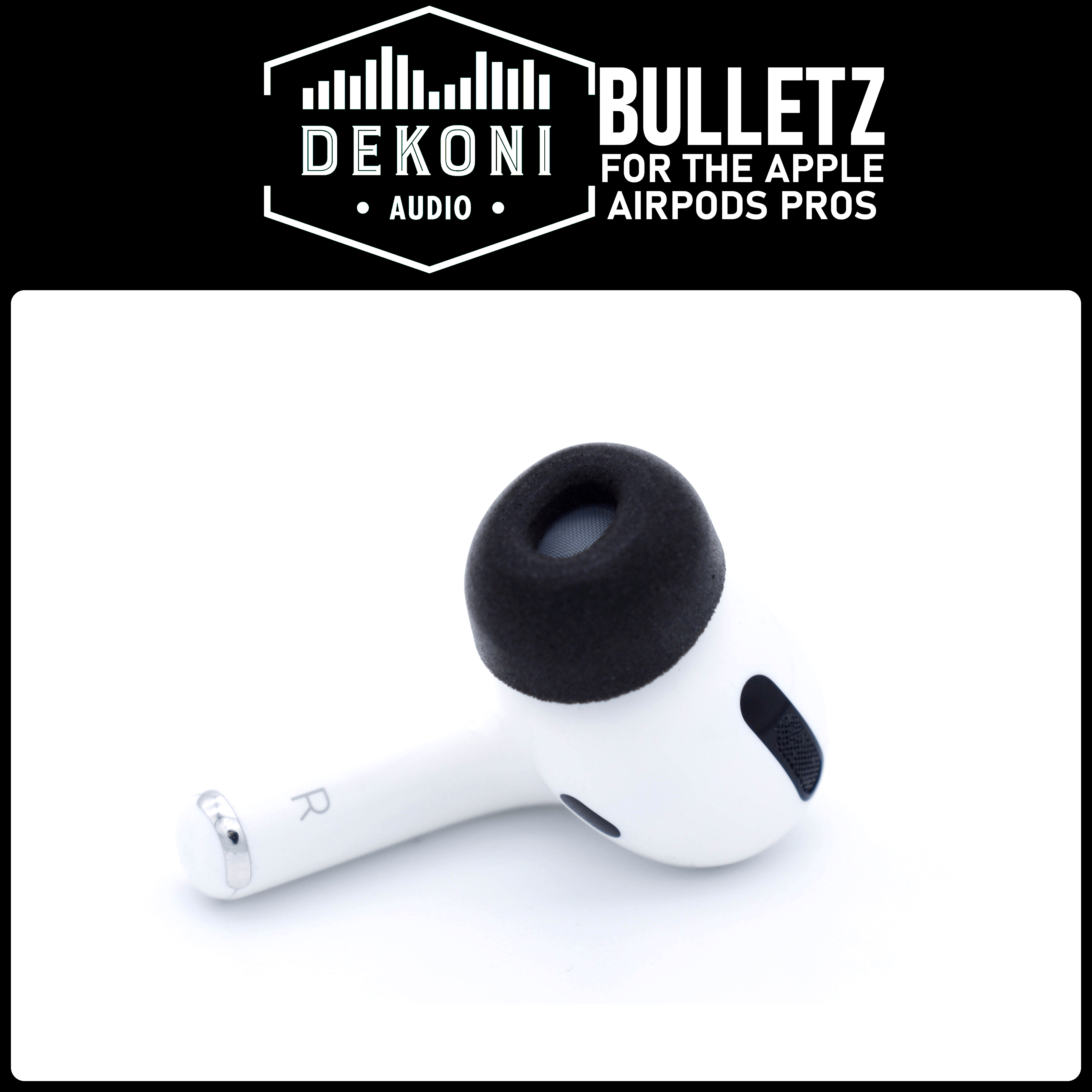 Dekoni Bulletz memory foam tips for Apple AirPods Pro