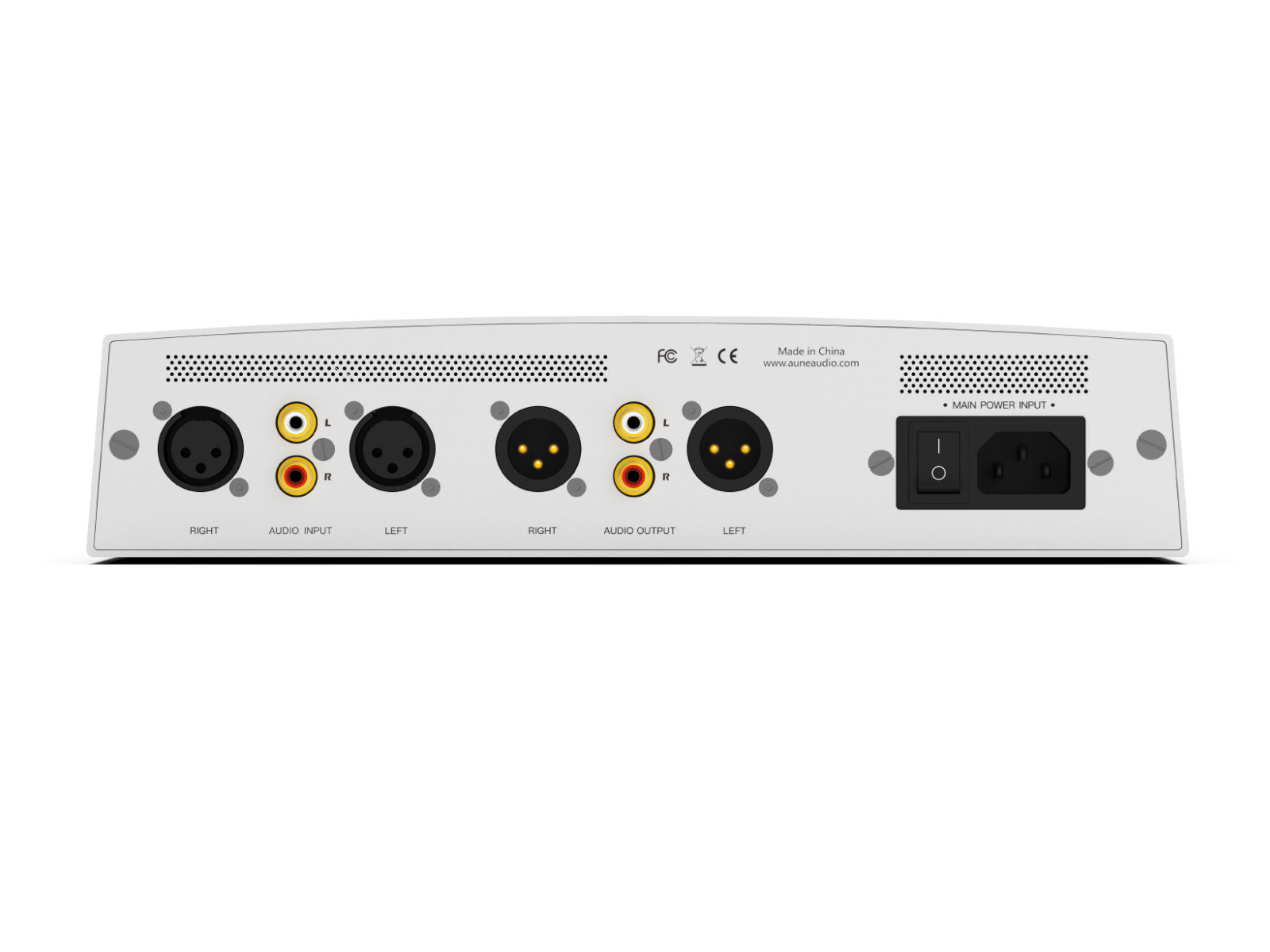 Aune S17 Pro EVO rear panel with headphone and preamp outputs