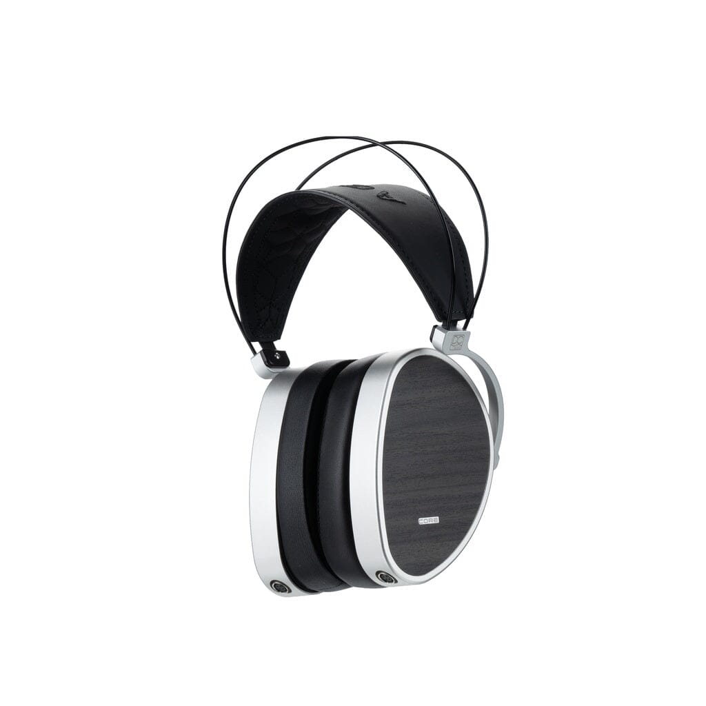 Dan Clark Audio AEON Core, side profile showing slim titanium headband and suspension strap