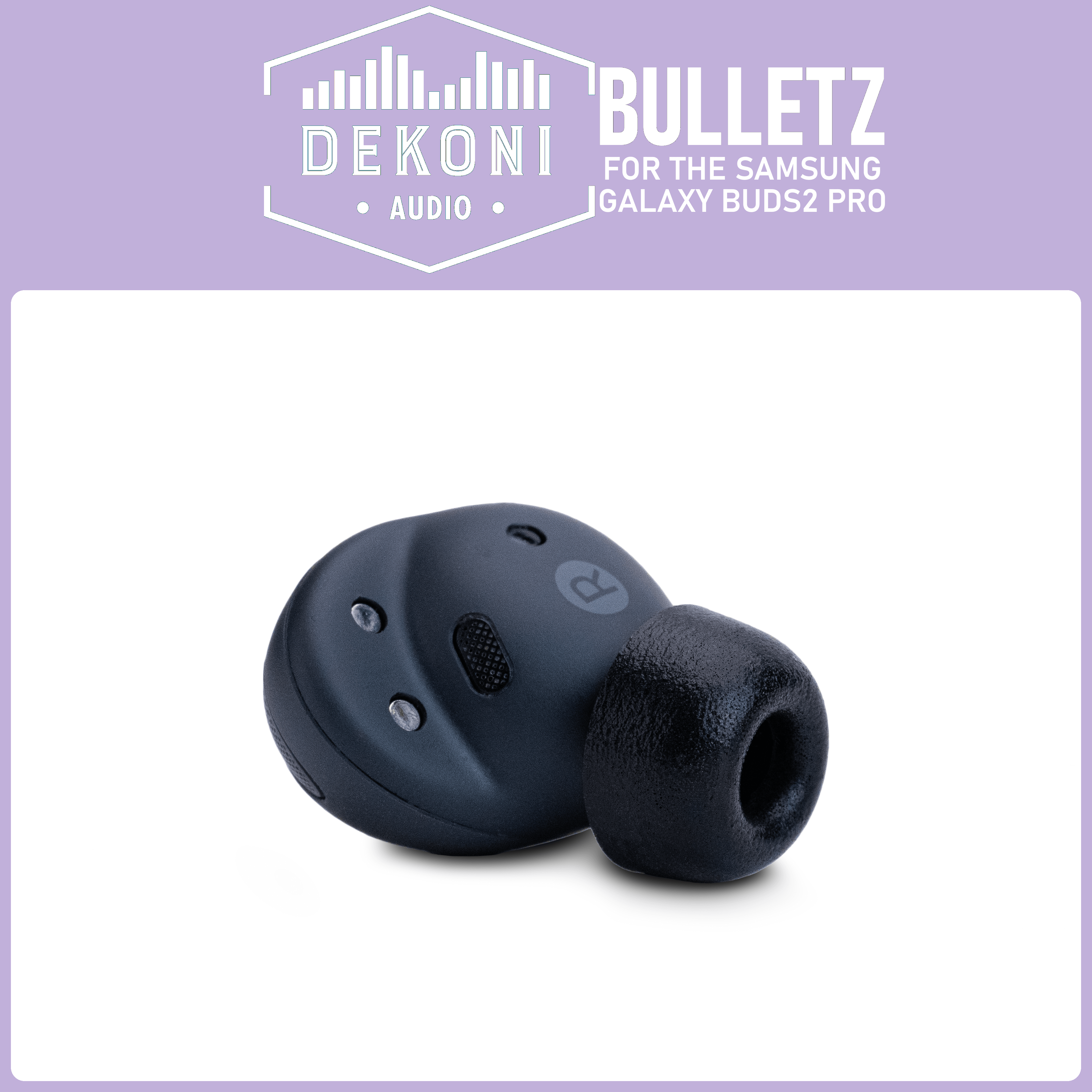 Dekoni Bulletz memory foam tips for Samsung Galaxy Buds2 Pro
