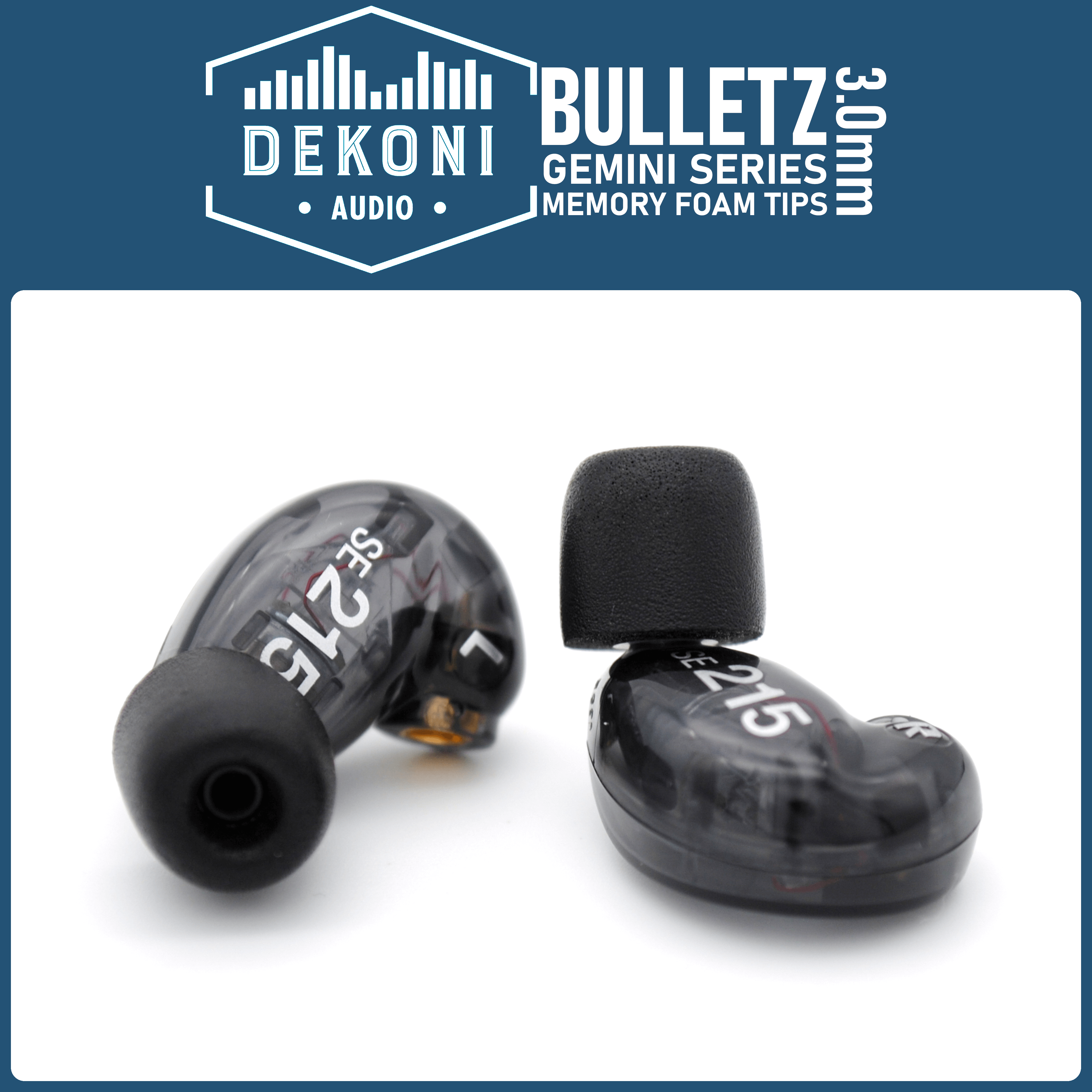 Dekoni Bulletz Gemini memory foam ear tips
