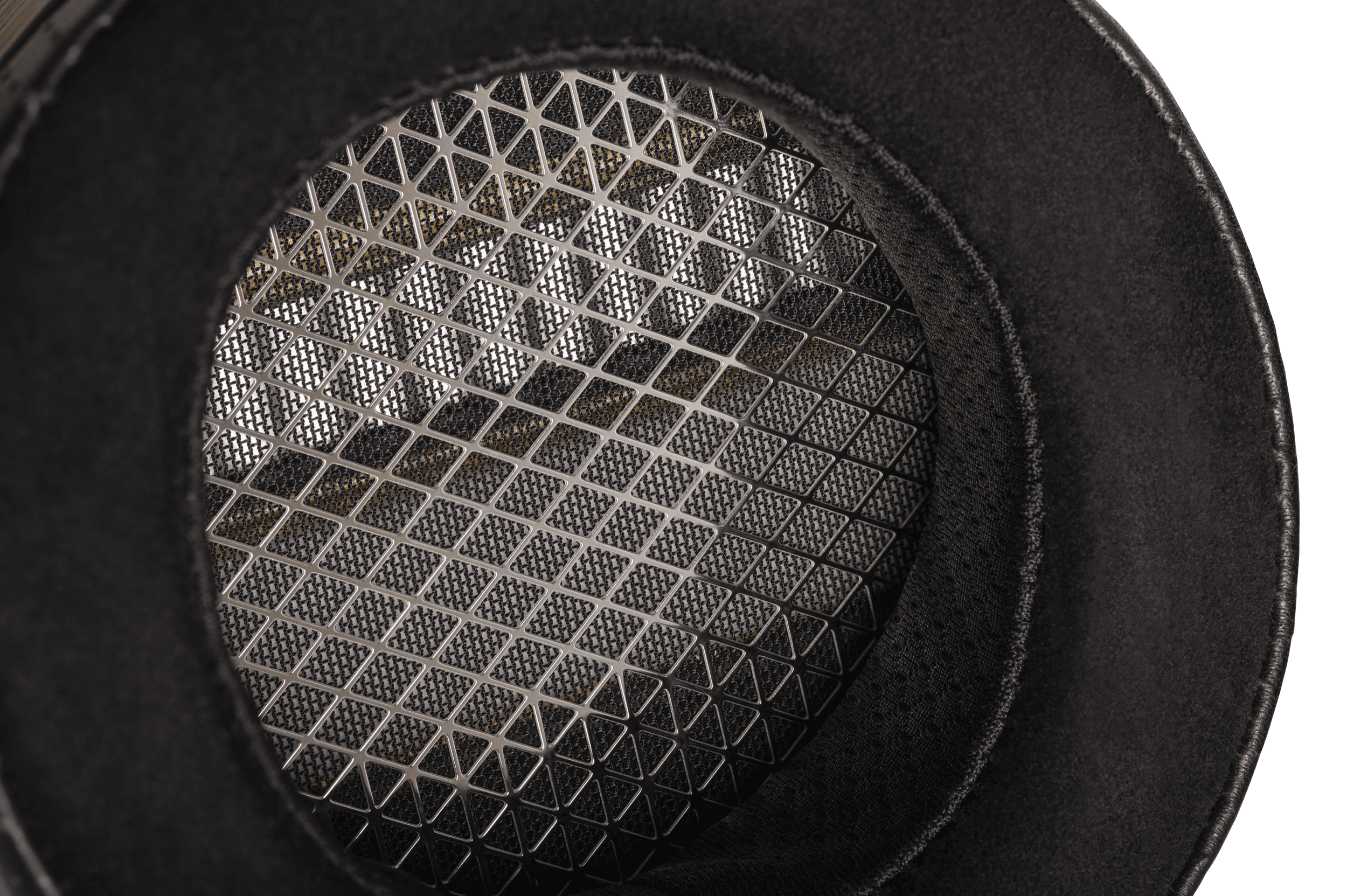 Close-up of the Raal Magna EVO 1's dual true-ribbon driver