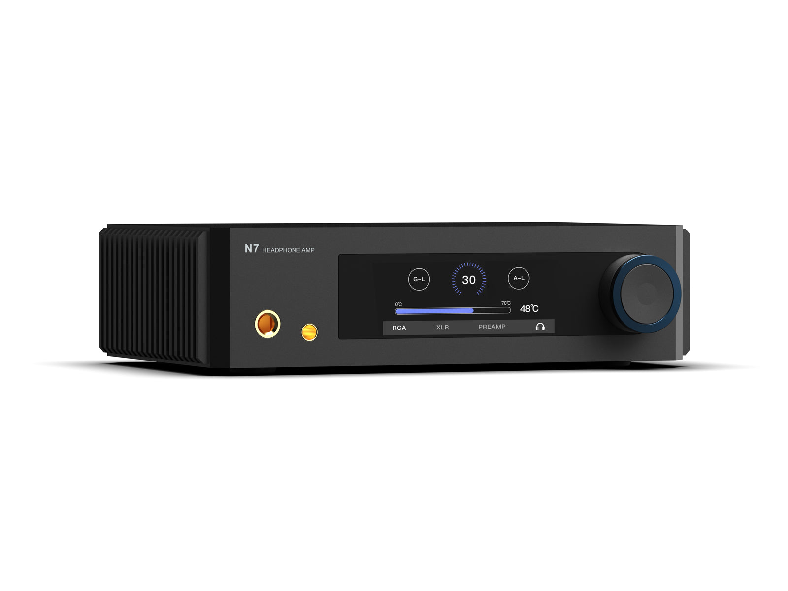 Aune N5 EVO streaming music player in black, front view