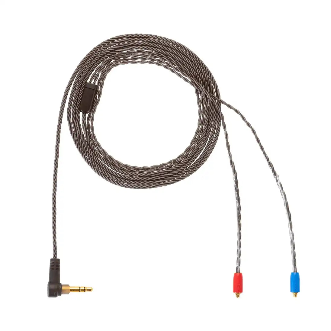 Campfire Audio Smoky Litz XL Artist Cable, Red and Blue overmolds, hero product shot
