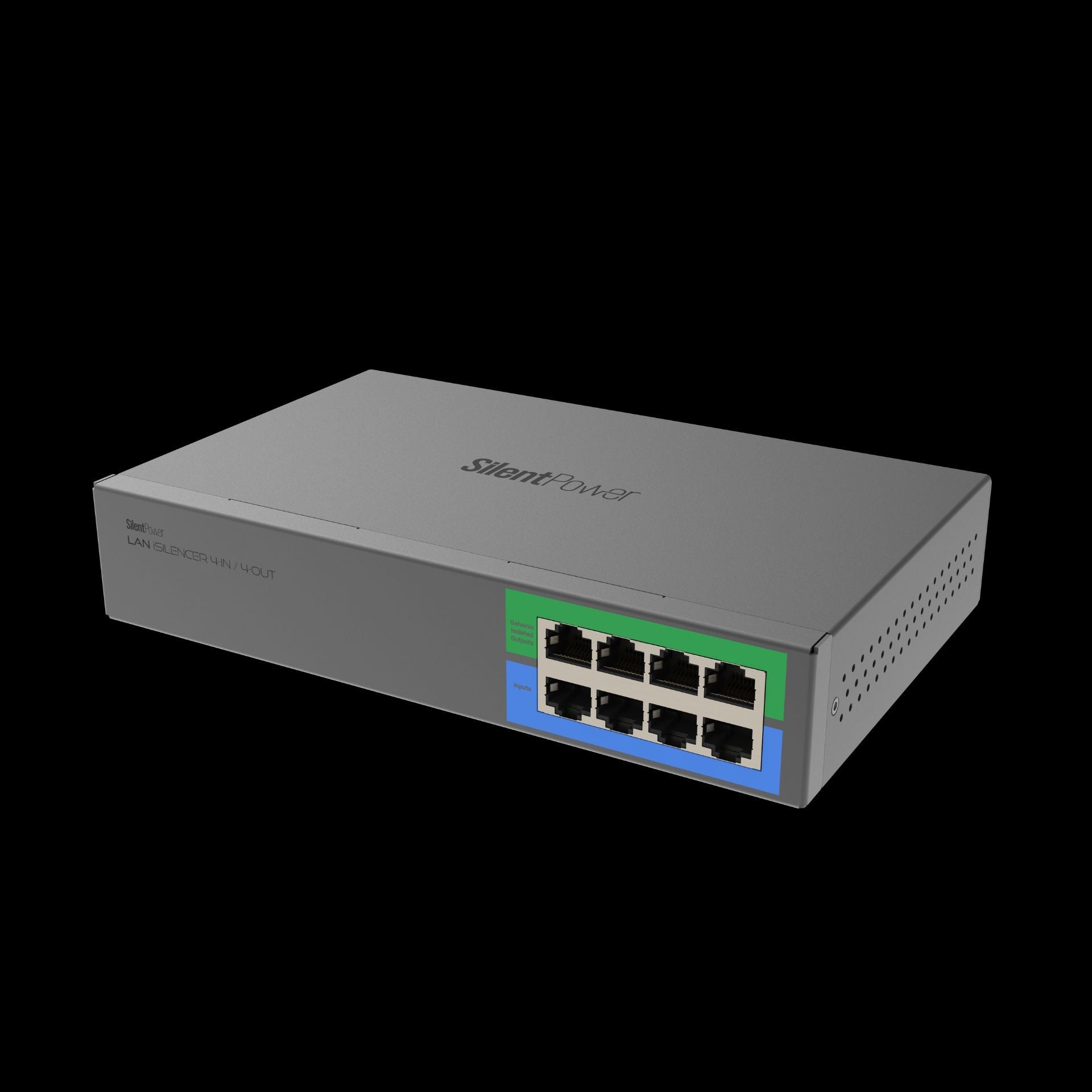 SilentPower LAN iSilencer 4/8/12 multi-port network isolator