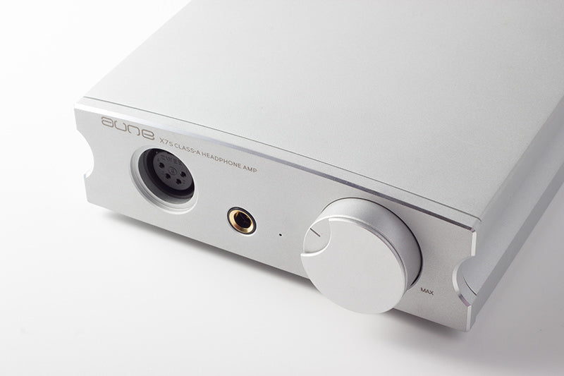 Aune X7s Pro headphone amplifier in silver