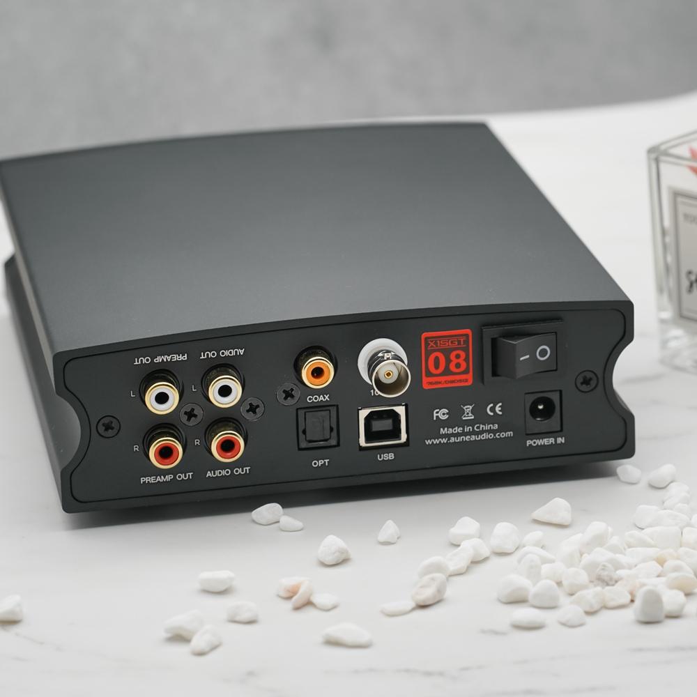 Aune X1s GT BT desktop DAC amplifier rear panel