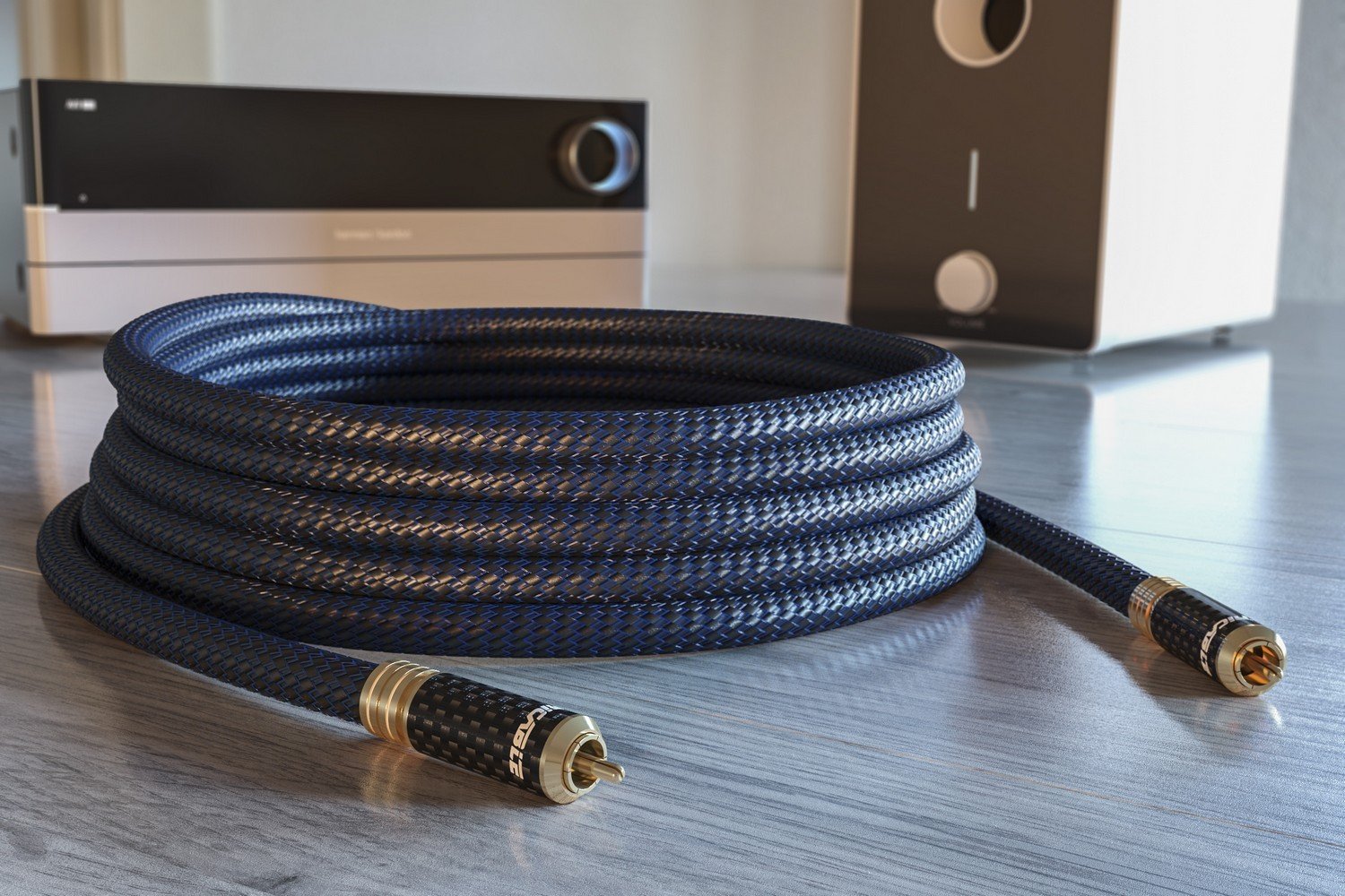 Ricable Invictus Sub Subwoofer Cable, connector detail