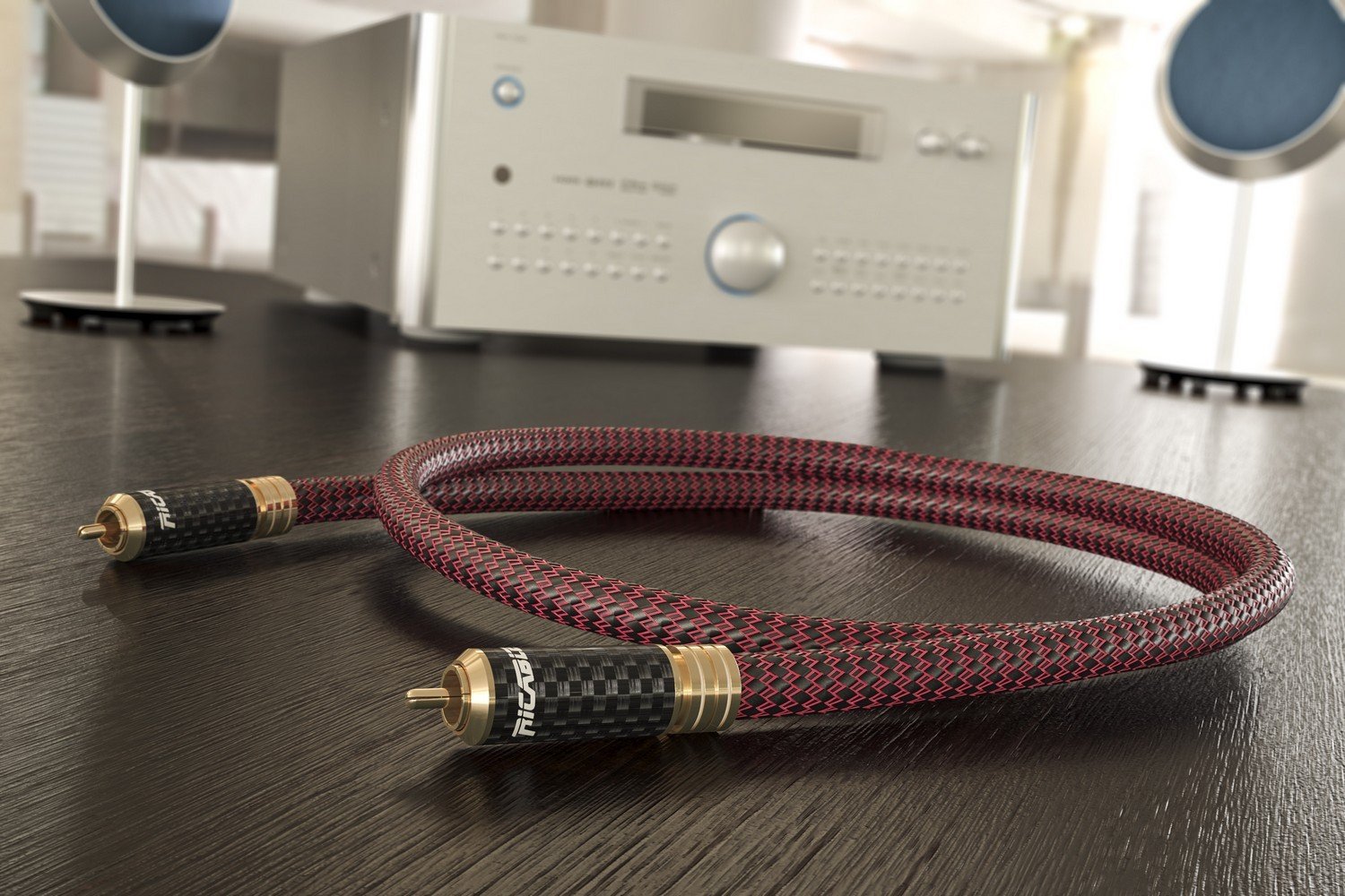 Ricable Invictus Coaxial Digital Cable, connector detail