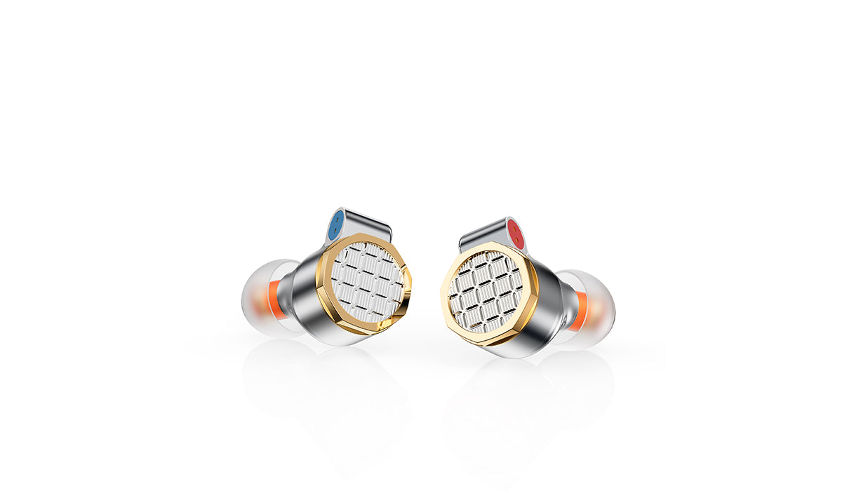 Fiio Oak Nano Titanium In-Ear Monitors IEM, hero product shot
