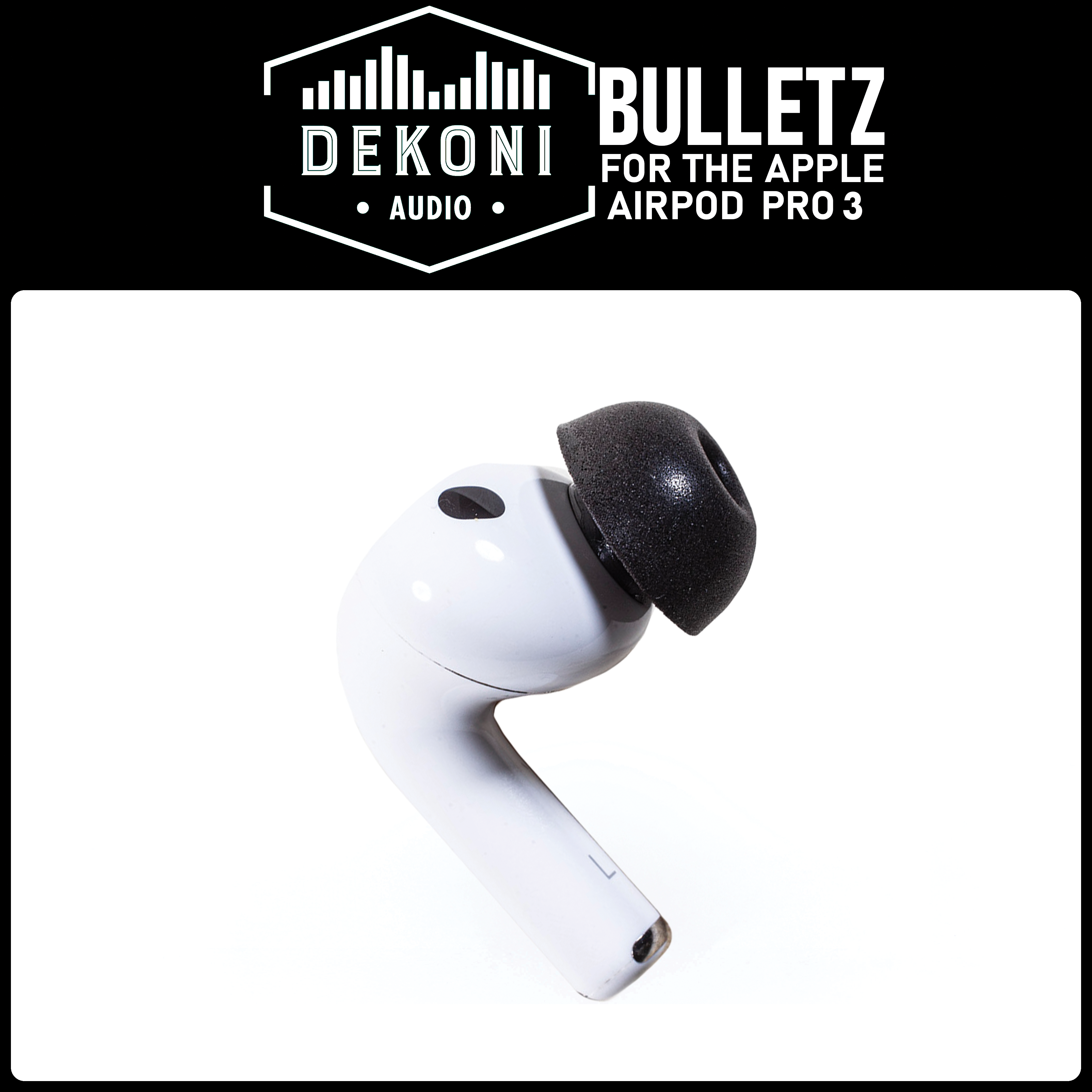 Dekoni Bulletz memory foam tips for Apple AirPods Pro 3