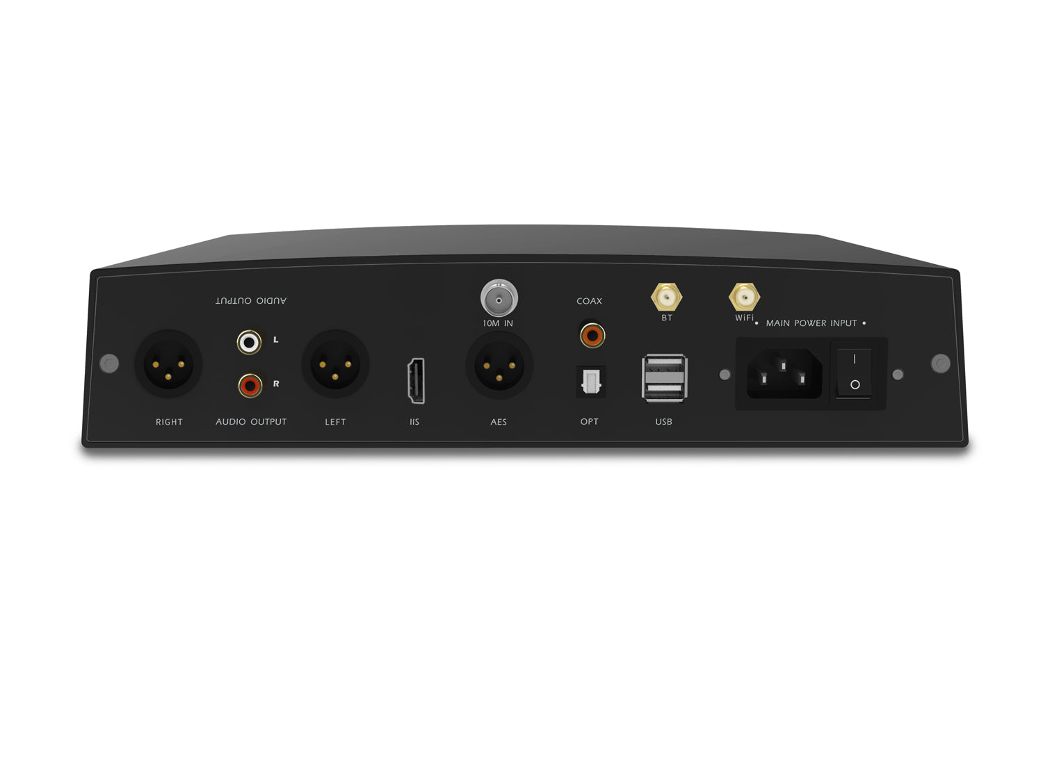 Aune S10N network streaming music player rear panel showing outputs