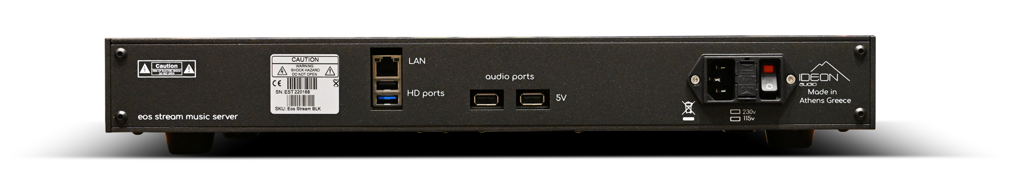 Ideon Audio eos Stream: Reference Streamer / Music Server