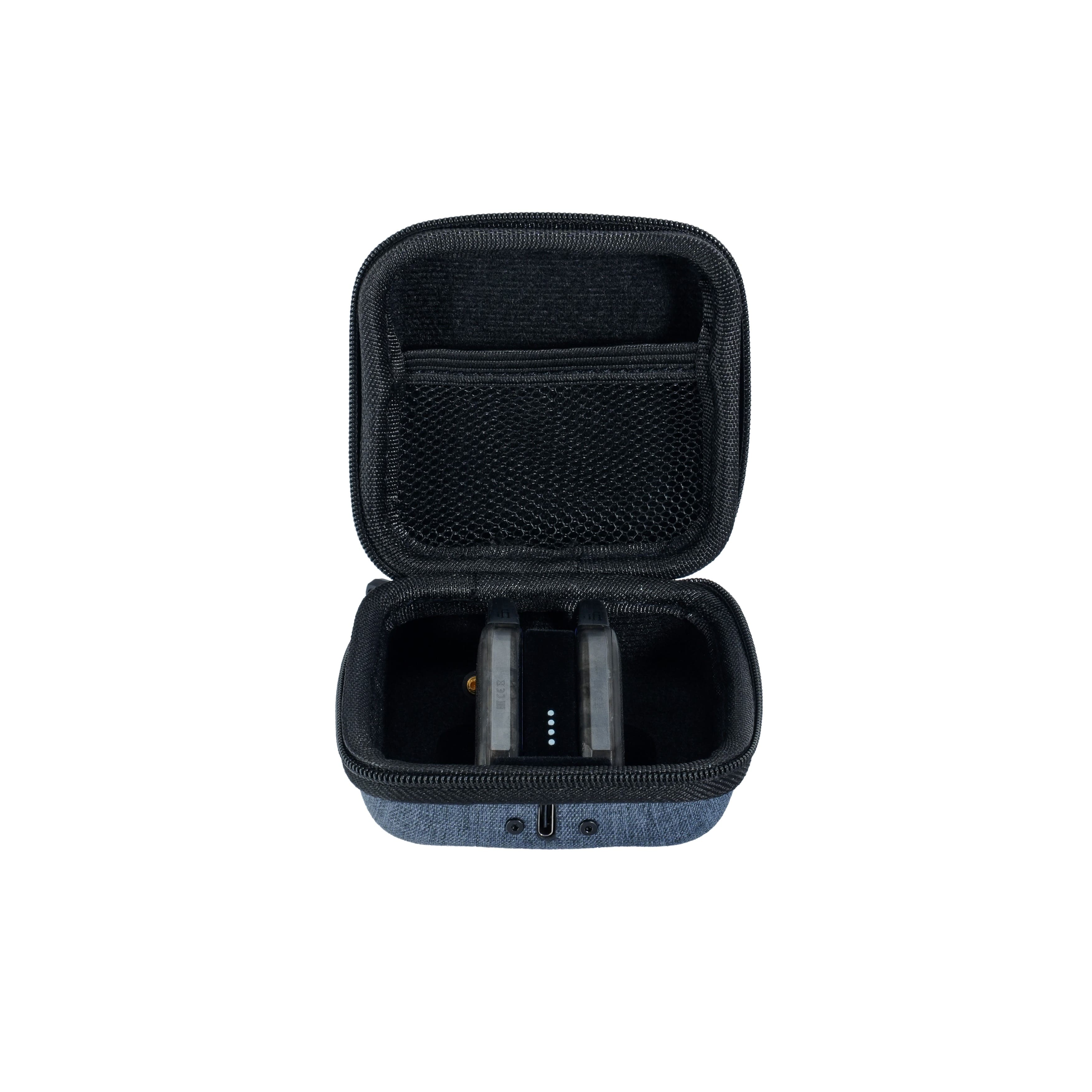 iFi GO pod Air worn with in-ear monitors