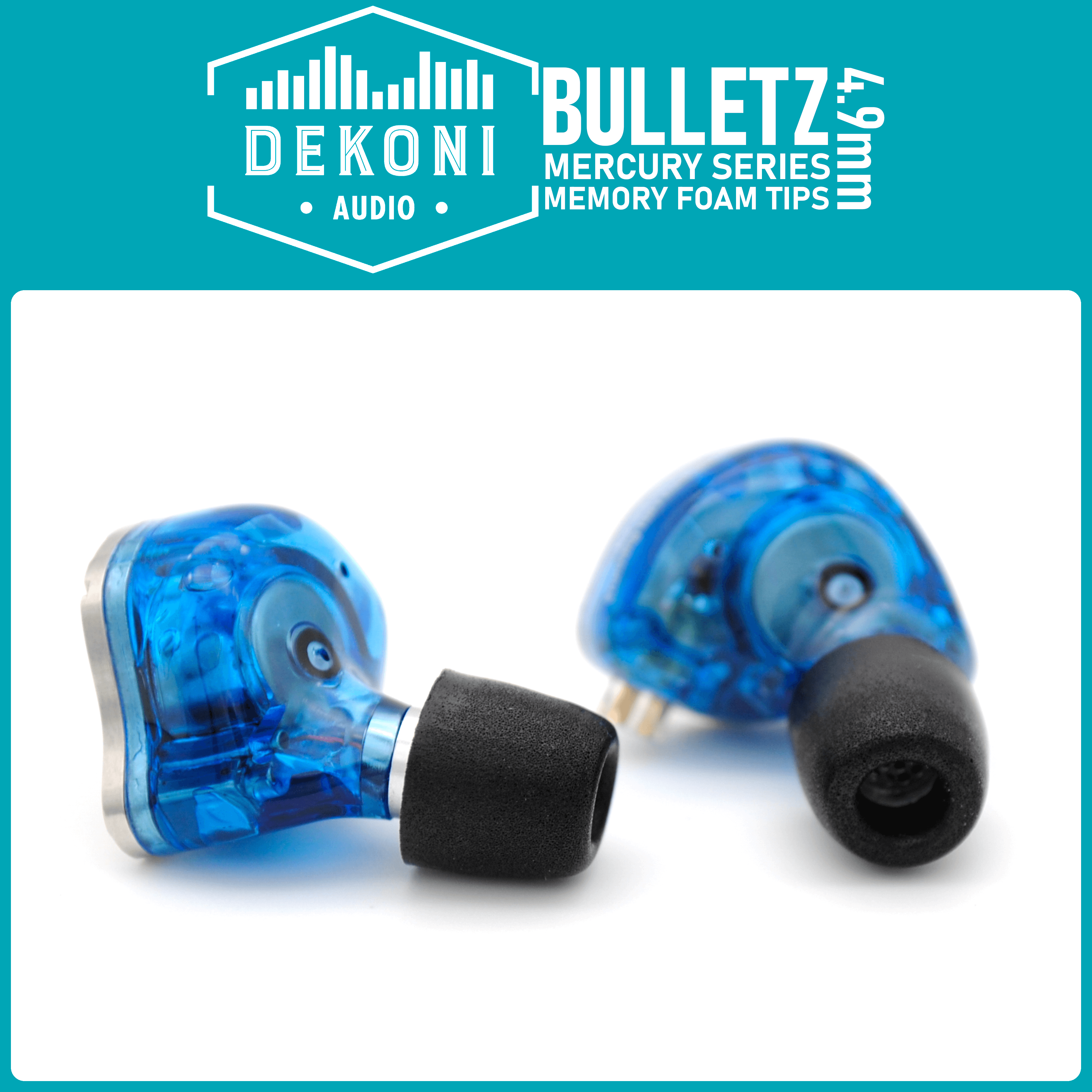 Dekoni Bulletz Mercury memory foam ear tips