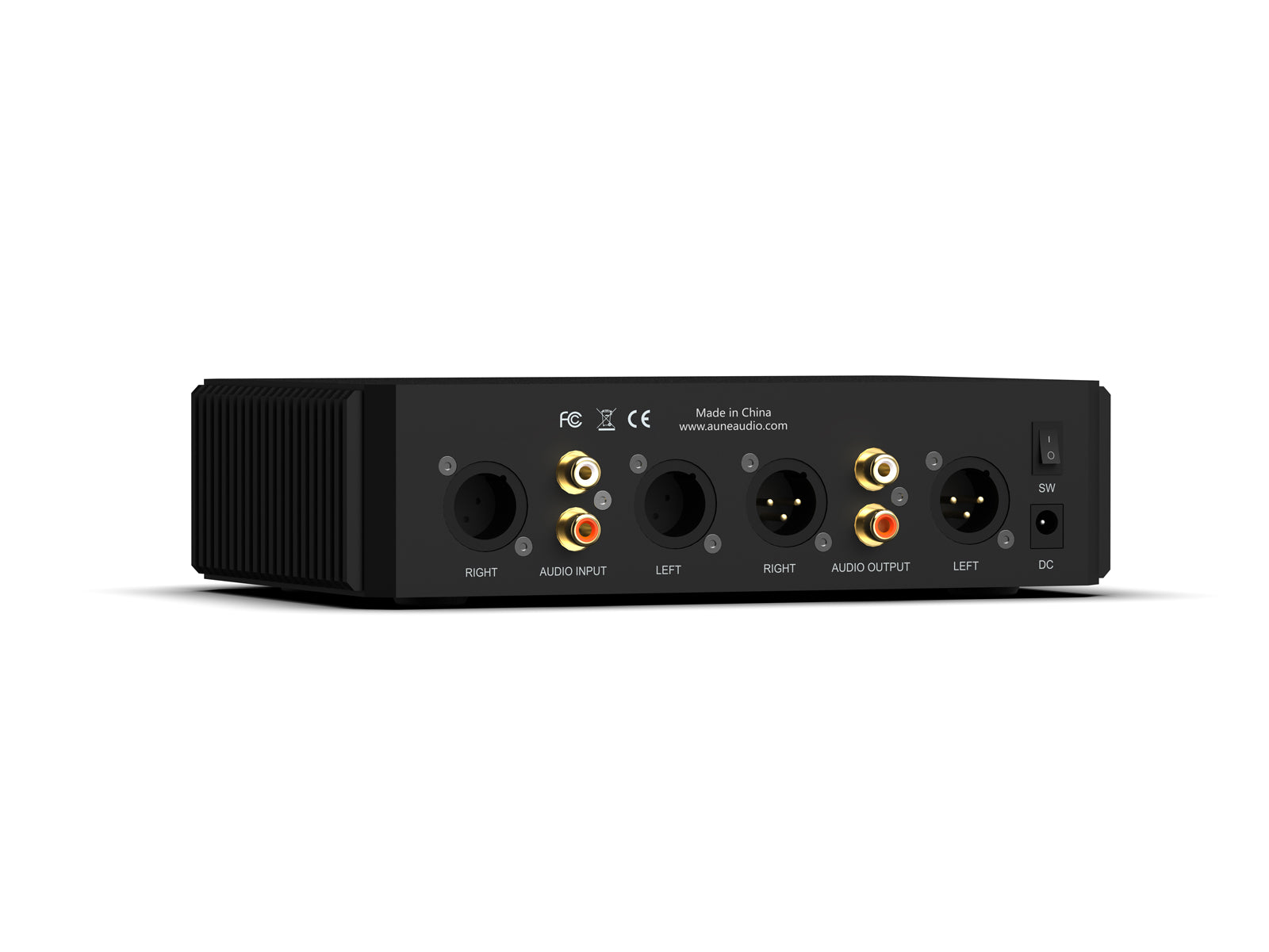 Aune N7 headphone amplifier rear panel