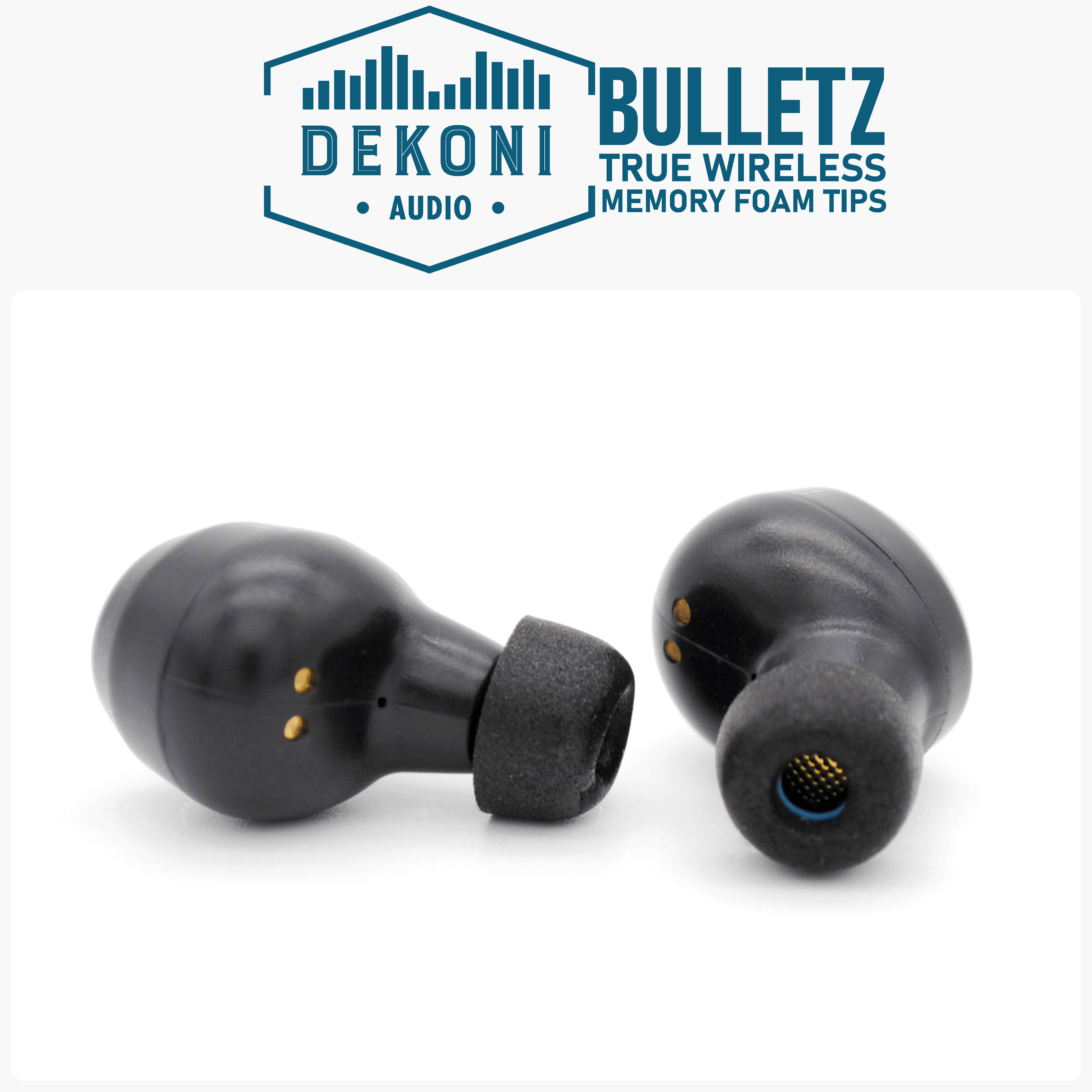 Dekoni Bulletz TWS memory foam ear tips