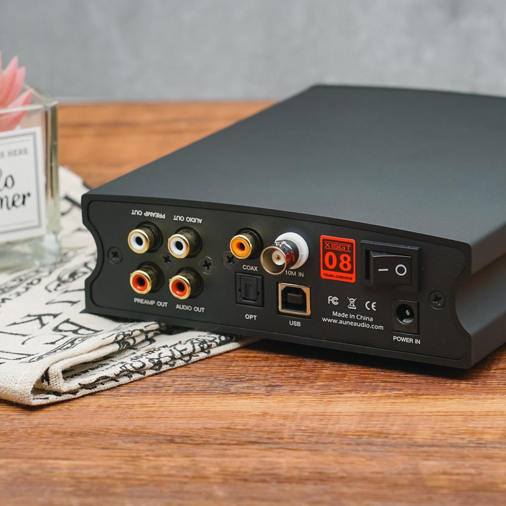 Aune X1s GT DAC and headphone amplifier angled view