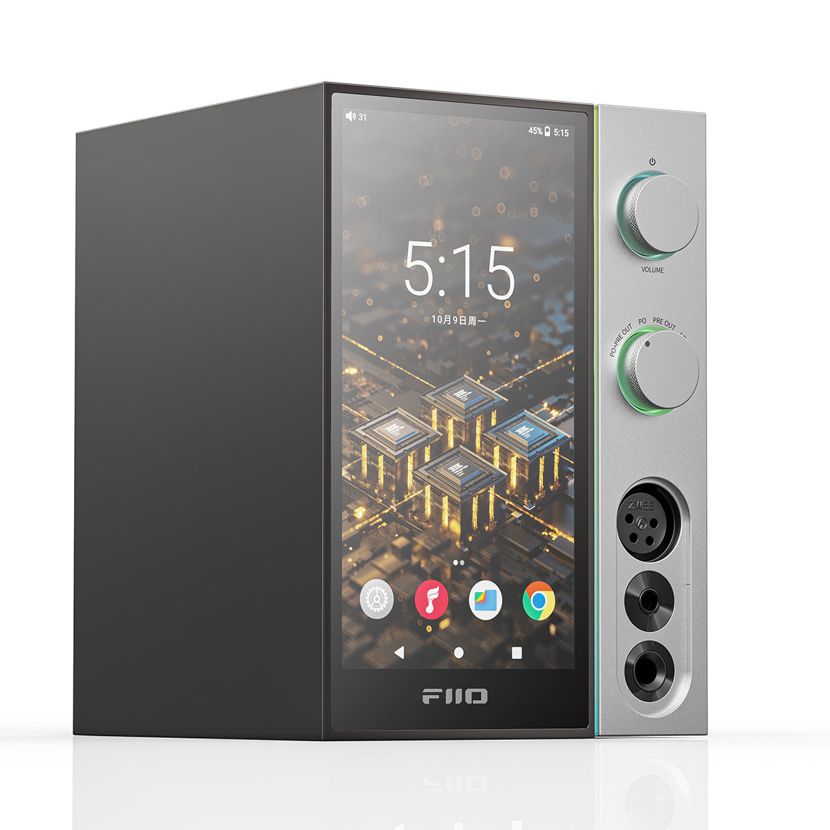 Fiio R9 Desktop Streaming Music Player streaming player, hero product shot
