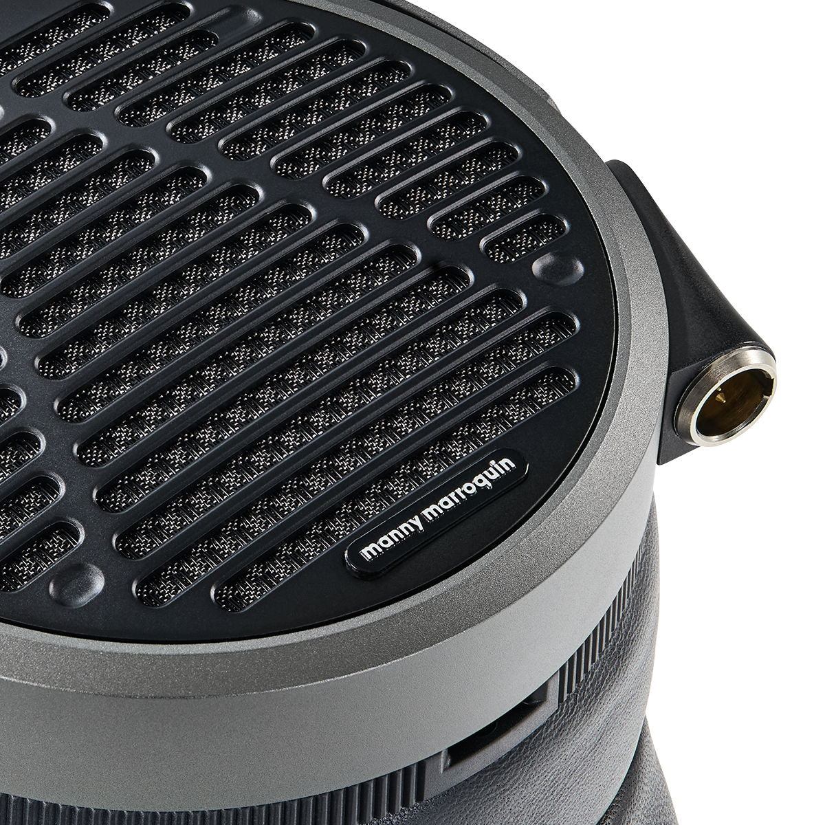 Audeze MM-520 open-back earcup grille detail